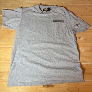 Vtg Harley-Davidson 100th‎ Anniversary S Gray Pocket T-Shirt Factory Back Logo